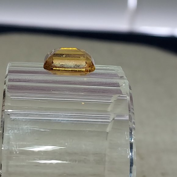 10mm x 8mm Yellow square Emerald Cut Citrine Loose Gem - Picture 4 of 6